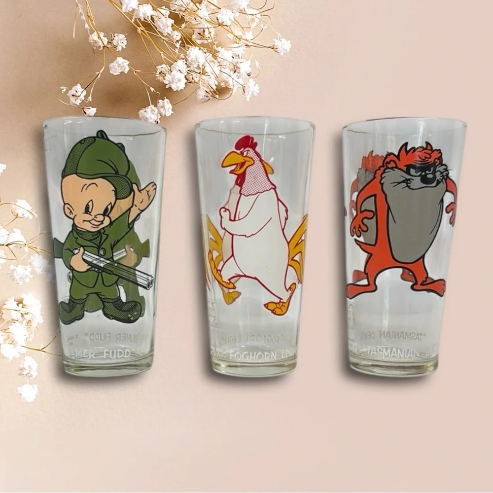 Vintage Pepsi Collector Series Looney Tunes Foghorn Leghorn-Elmer Fudd-Tas Devil
